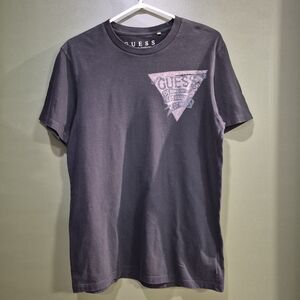 GUESS Black Graphic Tee for Men